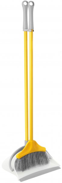 Фото товара Набор для уборки Duck совок+щетка, высокая ручка краш.сталь арт.11722-A