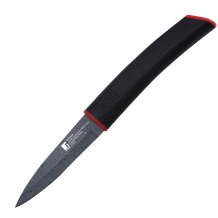 Фото товара Нож для очистки 8,75см, нерж.ст. с мраморным покрытием,пластик,Keops Marble,BERGNER,арт.BG-8833-MBB